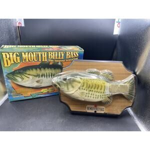 Vtg Gemmy Big Mouth Billy Bass 1998 Motion Activated Singing Fish Works !!!